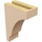 Ekena Millwork 3"W x 6"D x 9"H Classic Moab Rough Cedar Woodgrain TimberThane Corbel, Primed Tan CORUR03X06X09MOARCPR - alternate 2